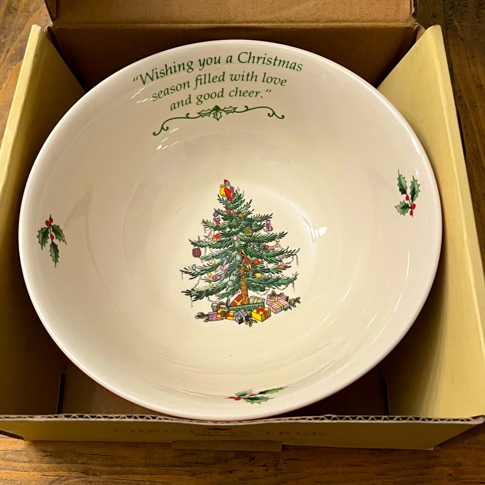 SPODE CHRISTMAS TREE INDIVIDUAL BOWL